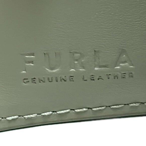 FURLA Primula - Gray Beige Leather Bifold Wallet - Picture 7 of 7